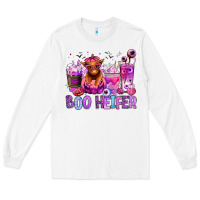 White Halloween boo Heifer coffee cups Long Sleeve Tee - RanaPortraitStore