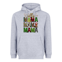 Heather Grey jolly mama mama mama Heavyweight Hoodie - FaDigitalArtStudio