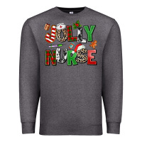 Charcoal Heather jolly nurse Premium Sweatshirt - AdoDesignShop