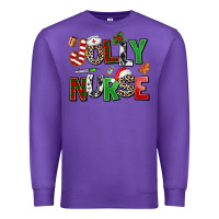 Purple jolly nurse Premium Sweatshirt - AdoDesignShop