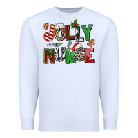 White jolly nurse Premium Sweatshirt - AdoDesignShop