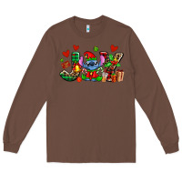 Chestnut joy with christmas elf stitch Long Sleeve Tee - AdoDesignShop