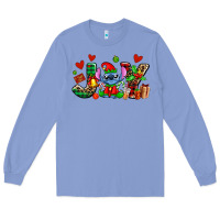 Colony Blue joy with christmas elf stitch Long Sleeve Tee - AdoDesignShop