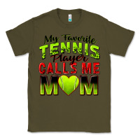 Army Green my favorite tennis player calls me mom Classic Tee - Zillion Design Studio