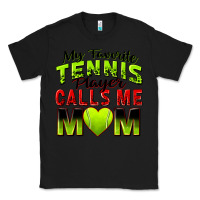 Black my favorite tennis player calls me mom Classic Tee - Zillion Design Studio