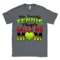 Charcoal Heather my favorite tennis player calls me mom Classic Tee - Zillion Design Studio