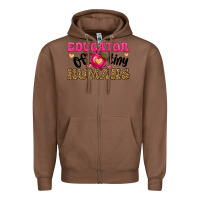 Chestnut educator of tiny humans Zipper Hoodie - texasbilliewilder