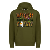 Army Green Witch better have my candy Premium Hoodie - NancyCooperArtShop