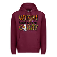 Burgundy Witch better have my candy Premium Hoodie - NancyCooperArtShop