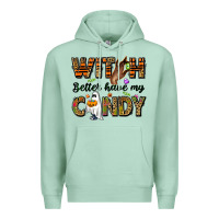 Seafoam Witch better have my candy Premium Hoodie - NancyCooperArtShop