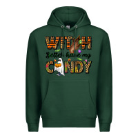 Sports Green Witch better have my candy Premium Hoodie - NancyCooperArtShop