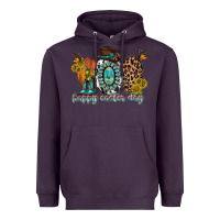 Plum happy easter egg western Heavyweight Hoodie - RacoonDesign