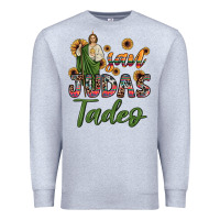 Heather Grey san judas tadeo sunflower Premium Sweatshirt - JahusDesignShop