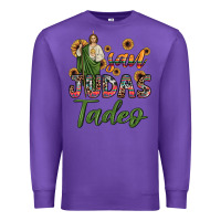 Purple san judas tadeo sunflower Premium Sweatshirt - JahusDesignShop