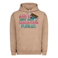 Pigment Burro just a good mom with a hood playlist Urban Hoodie - MaliasSmallBusiness
