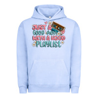 Pigment Grape Ice just a good mom with a hood playlist Urban Hoodie - MaliasSmallBusiness