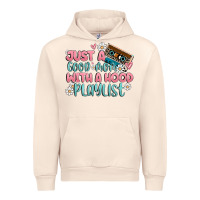 Sandshell just a good mom with a hood playlist Urban Hoodie - MaliasSmallBusiness