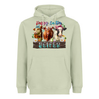 Matcha happy easter heifer Heavyweight Hoodie - RacoonDesign