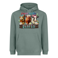 Sage happy easter heifer Heavyweight Hoodie - RacoonDesign