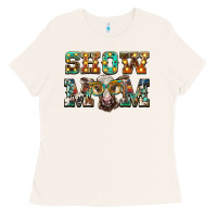 Bone show mom brown calf eye glasses Ladies Tee - BarkalooDesign