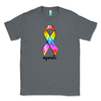 Charcoal Heather pride ribbon Classic Tee - texasbilliewilder