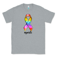 Heather Grey pride ribbon Classic Tee - texasbilliewilder