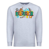 Heather Grey bartender Premium Sweatshirt - AdoDesignShop