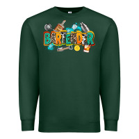 Sports Green bartender Premium Sweatshirt - AdoDesignShop