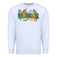 White bartender Premium Sweatshirt - AdoDesignShop