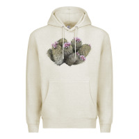Oatmeal Heather cob beehive cactus Premium Hoodie - LillyAllenDesigns