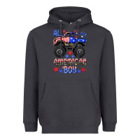 Smoke all american boy Heavyweight Hoodie - HRA Design Shop