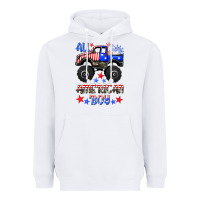 White all american boy Heavyweight Hoodie - HRA Design Shop