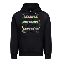 Black reading because realitys overrated Urban Hoodie - MaliasSmallBusiness