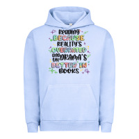 Pigment Grape Ice reading because realitys overrated Urban Hoodie - MaliasSmallBusiness