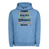Reading Because Realitys Overrated Urban Hoodie | Teevron