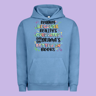 Reading Because Realitys Overrated Urban Hoodie Designed By Maliassmallbusiness