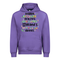 Tulip reading because realitys overrated Urban Hoodie - MaliasSmallBusiness