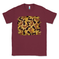 Burgundy Bunny Pattern Classic Tee - RanaPortraitStore