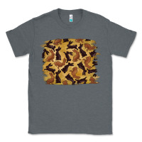 Charcoal Heather Bunny Pattern Classic Tee - RanaPortraitStore