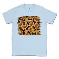Dusty Blue Bunny Pattern Classic Tee - RanaPortraitStore