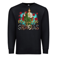Black san judas gracias Premium Sweatshirt - JahusDesignShop