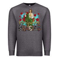 Charcoal Heather san judas gracias Premium Sweatshirt - JahusDesignShop
