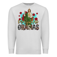 Dove Grey san judas gracias Premium Sweatshirt - JahusDesignShop