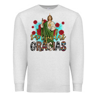 Oatmeal Heather san judas gracias Premium Sweatshirt - JahusDesignShop