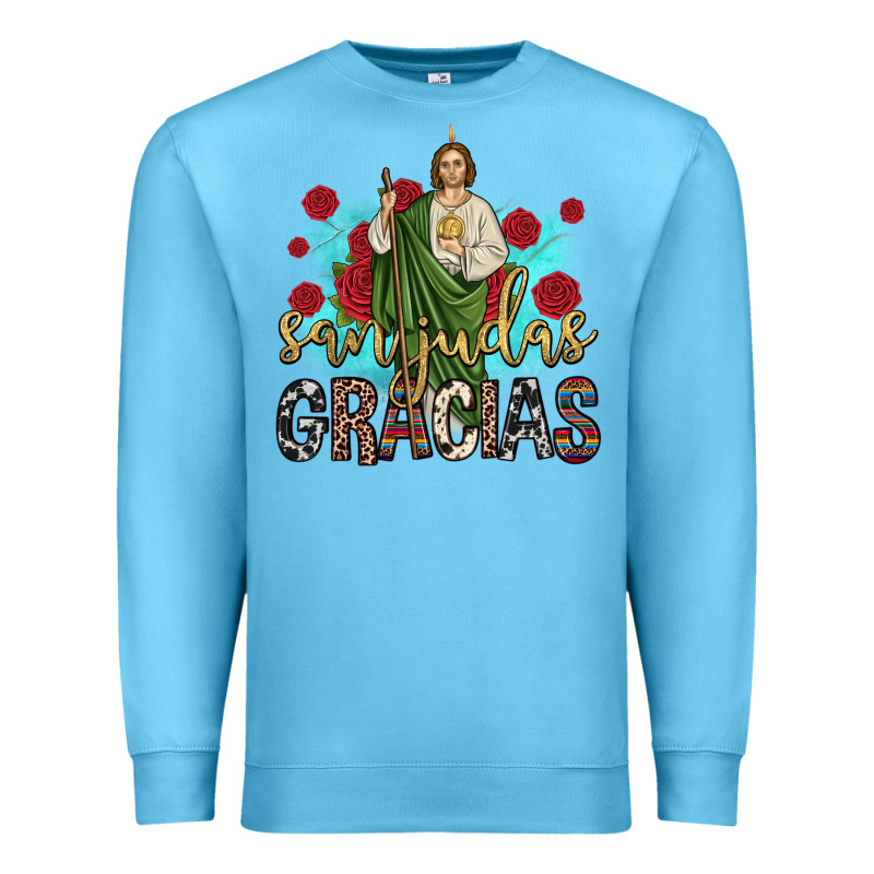 San Judas Gracias Premium Sweatshirt by JahusDesignShop | Teevron