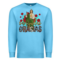 Ocean Blue san judas gracias Premium Sweatshirt - JahusDesignShop
