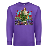 Purple san judas gracias Premium Sweatshirt - JahusDesignShop