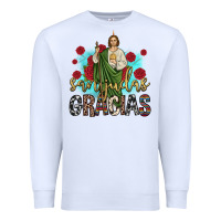 White san judas gracias Premium Sweatshirt - JahusDesignShop