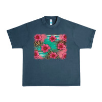 Midnight Navy easter spring leopard serape background Urban Heavy Tee - Artiststas