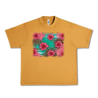 Peanut Butter easter spring leopard serape background Urban Heavy Tee - Artiststas